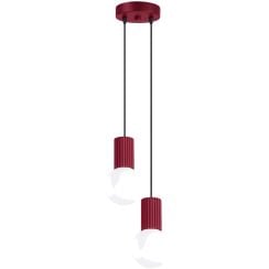 Sollux Lighting Halo závěsné svítidlo 2x8 W vínová SL.1979