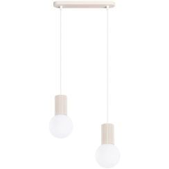 Sollux Lighting Halo závěsné svítidlo 2x8 W béžová SL.1983