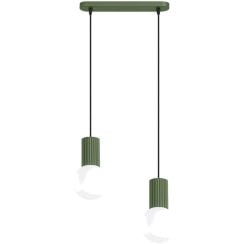 Sollux Lighting Halo závěsné svítidlo 2x8 W zelená SL.1984