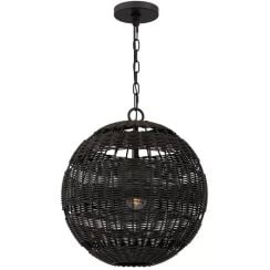 Elstead Lighting Lindendale závěsné svítidlo 1x60 W hnědá QZ-LINDENDALE-P-WT