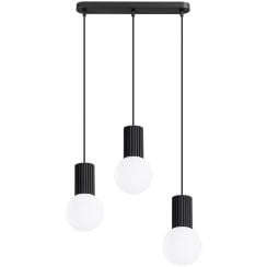Sollux Lighting Halo závěsné svítidlo 3x8 W černá SL.1992
