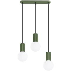 Sollux Lighting Halo závěsné svítidlo 3x8 W zelená SL.1994