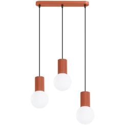 Sollux Lighting Halo závěsné svítidlo 3x8 W červená SL.1995