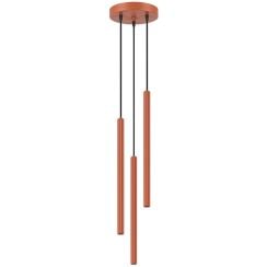 Sollux Lighting Arche závěsné svítidlo 3x8 W červená SL.2041