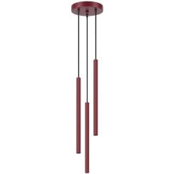 Sollux Lighting Arche závěsné svítidlo 3x8 W vínová SL.2044