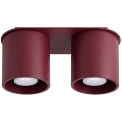 Sollux Lighting Orbis stropní světlo 2x10 W vínová SL.2097