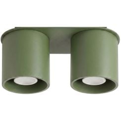 Sollux Lighting Orbis stropní světlo 2x10 W zelená SL.2103