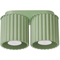 Sollux Lighting Aura stropní světlo 2x10 W zelená SL.2409