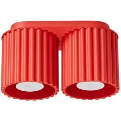 Sollux Lighting Aura stropní světlo 2x10 W červená SL.2419