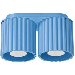 Sollux Lighting Aura stropní světlo 2x10 W modrá SL.2429