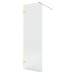 New Trendy Eventa Gold Brushed sprchová zástěna walk-in 90 cm zlatá kartáčovaný/průhledné sklo EXK-8392