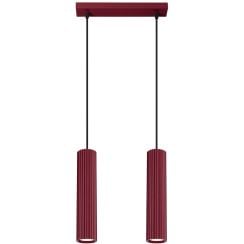 Sollux Lighting Karbon závěsné svítidlo 2x10 W vínová SL.2301