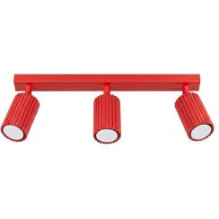 Sollux Lighting Karbon stropní světlo 3x10 W červená SL.2366