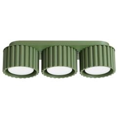 Sollux Lighting Aura stropní světlo 3x10 W zelená SL.2631