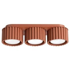 Sollux Lighting Aura stropní světlo 3x10 W červená SL.2632
