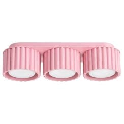 Sollux Lighting Aura stropní světlo 3x10 W růžová SL.2638