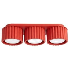 Sollux Lighting Aura stropní světlo 3x10 W červená SL.2641