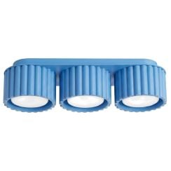 Sollux Lighting Aura stropní světlo 3x10 W modrá SL.2643