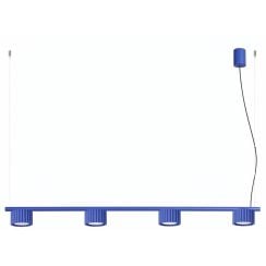 Sollux Lighting Aura závěsné svítidlo 4x10 W modrá SL.2701