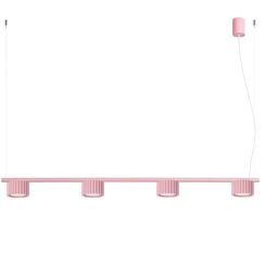 Sollux Lighting Aura závěsné svítidlo 4x10 W růžová SL.2705