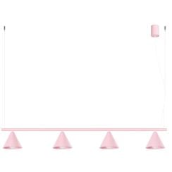 Sollux Lighting Nox závěsné svítidlo 4x10 W růžová SL.2560