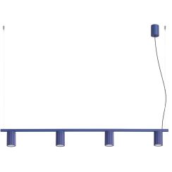 Sollux Lighting Karbon závěsné svítidlo 4x10 W modrá SL.2717