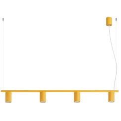 Sollux Lighting Karbon závěsné svítidlo 4x10 W žlutá SL.2723