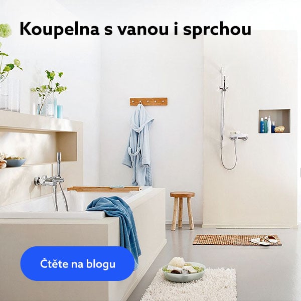 Koupelna s vanou i sprchou